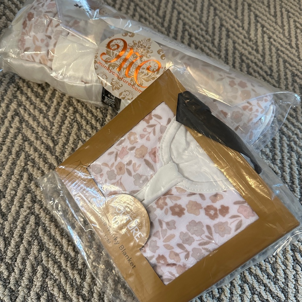 Minky Couture Blanket and Wearable SleepSack Gift Set